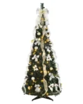 Árvore de Natal Retrátil + 132 Enfeites de Brinde