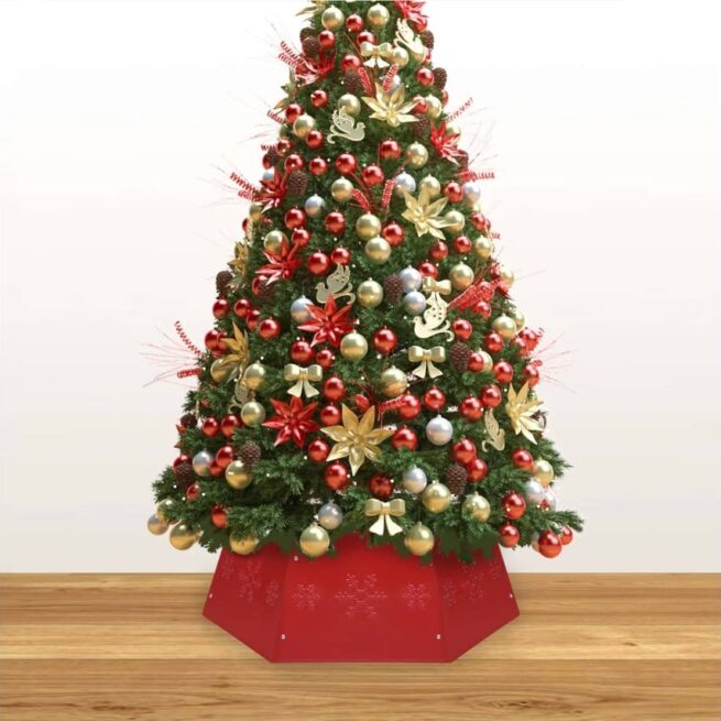Saia de árvore de natal Vermelho Metal (Ø68x25 cm)