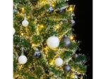 Árvore Natal VIDAXL artificial c/ 300 luzes LED, bolas e neve (210 cm)