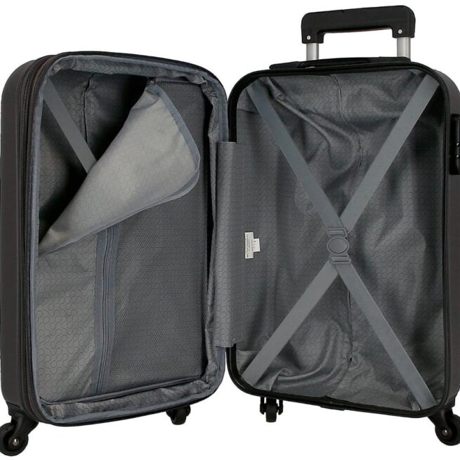 Mala de Cabine Expansível ROLL ROAD Flex Cinzento (38x55x20+5cm - 35L)