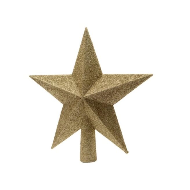 Estrela Dourada com Purpurina