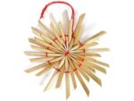 Conjunto de Estrelas de Palha de 56 Peças Enfeites de Árvore de Natal Pingentes de Palha para a Árvore de Natal Enfeites de Árvore de Natal