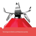 Liquidificador digital BLACK + DECKER PowerCrush com tecnologia silenciosa, aço inoxidável
