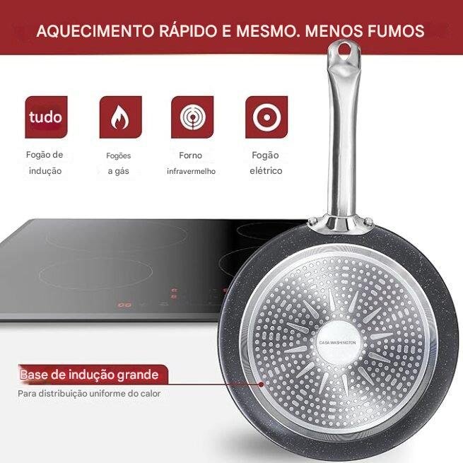Home Hero Conjunto de panelas e frigideiras antiaderentes Granito