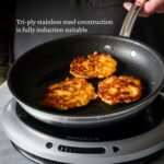 Hestan - Coleção ProBond Conjunto profissional de panelas antiaderentes TITUM de aço inoxidável