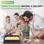 NutriChef Conjunto de assadeiras empilháveis de 8 peças
