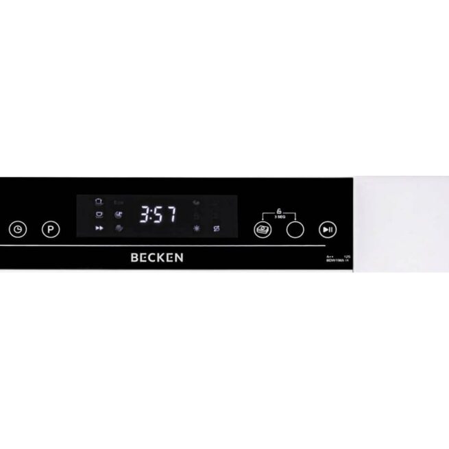 Máquina de Lavar Loiça BECKEN BDW1965N WH (12 Conjuntos - 60 cm - Branco)