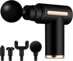 Massageador Elétrico Pistola Muscular Profissional Recarregável 4 Ponteiras Massagem Relaxante Alívio Dores Pós-Treino