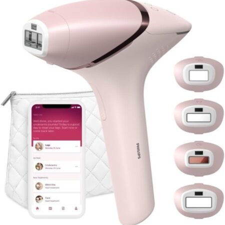 Dispositivo de remoção de pelos Lumea IPL série 9000 com SenseIQ para rosto, corpo, biquíni e axilas, BRI957/00