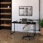 Escrivaninha Trevalla Kuadra Me150-E10 Industrial 150cm Preto Onix