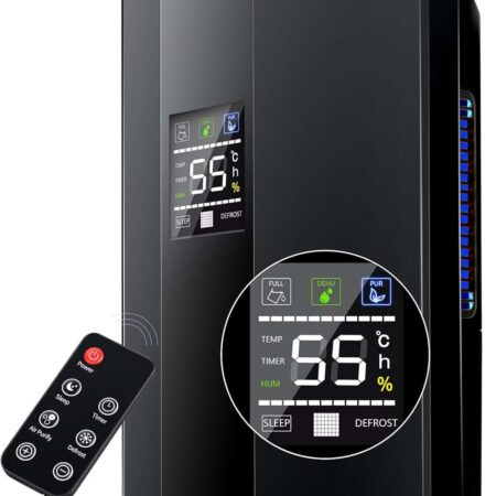 Yesop Desumidificador De Ar Ambiente Eletrico Antimofo 2000ml Portátil E Bivolt 110/220v Operação Controle Remota