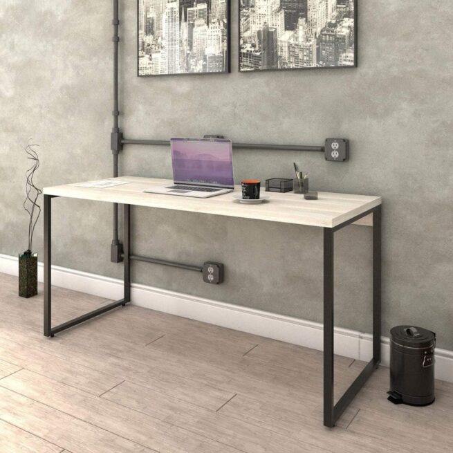 Escrivaninha Trevalla Kuadra Me150-E10 Industrial 150cm Preto Onix