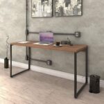 Escrivaninha Trevalla Kuadra Me150-E10 Industrial 150cm Preto Onix