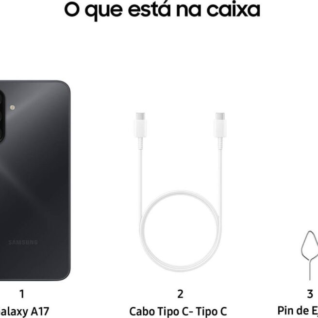 Smartphone A17 (6.7'' - 8 GB - 256 GB - Preto)