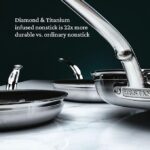 Hestan - Coleção ProBond Conjunto profissional de panelas antiaderentes TITUM de aço inoxidável