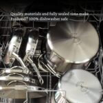 Hestan - Coleção ProBond Conjunto profissional de panelas antiaderentes TITUM de aço inoxidável