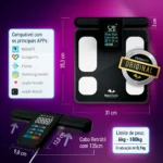 Balança Digital de Bioimpedância BodyScan Pro