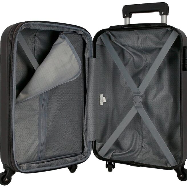 Mala de Cabine Expansível ROLL ROAD Flex Cinzento (38x55x20+5cm - 35L)